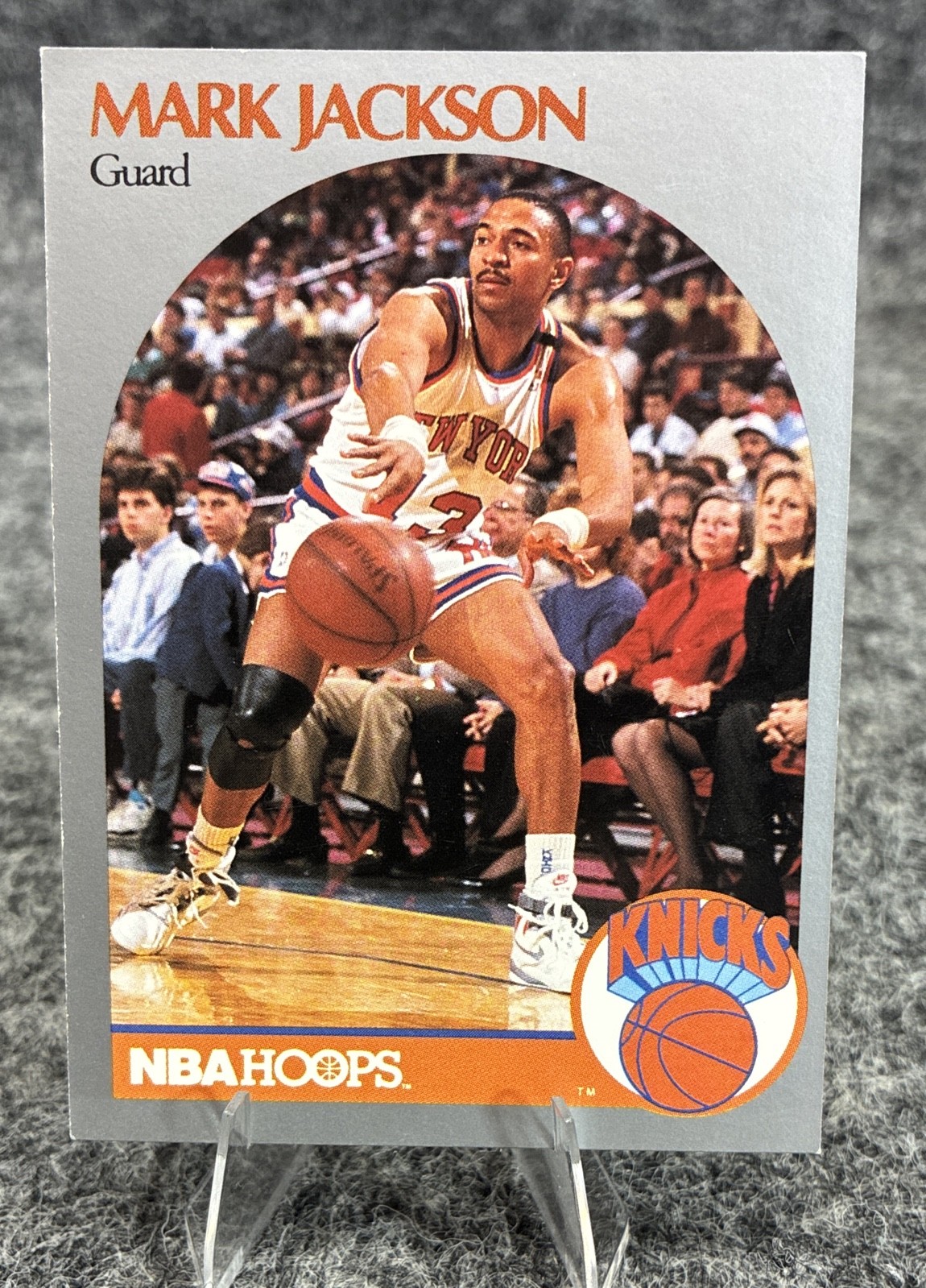 1990-91 NBA Hoops - Mark Jackson #205 "Famous" People in Background