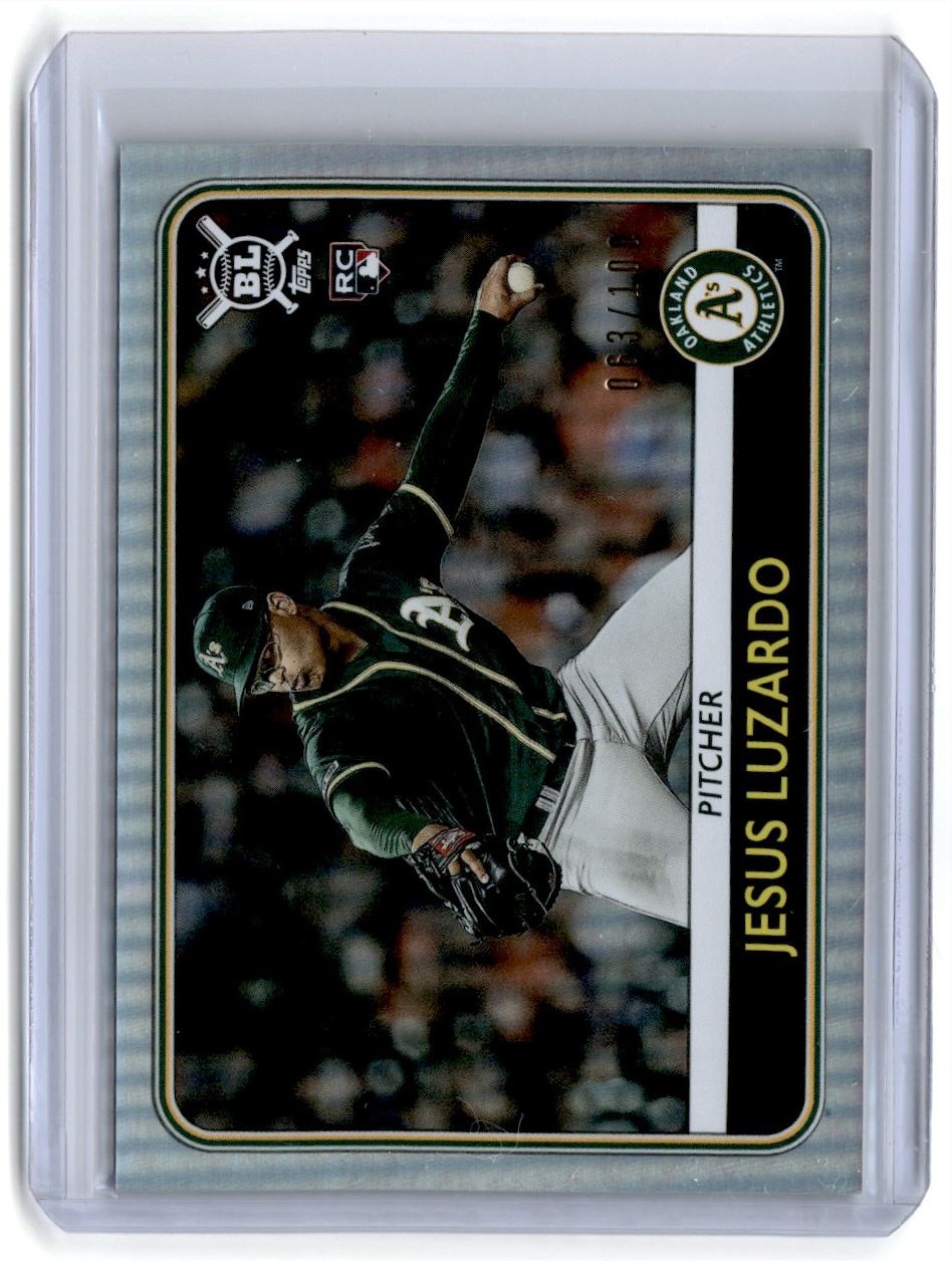 2020 Topps Big League Rainbow Foil Jesus Luzardo Rookie 063/100 Oakland
