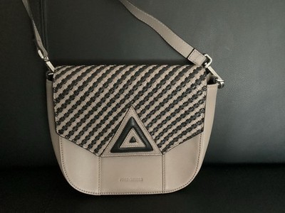 Handtasche Leder Freds Bruder taupe super Zustand