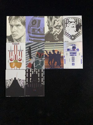 2023 CardFun Star Wars Global Art Series R2-D2 Darth Vader Boba Fett Lot*10 cls