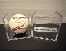 Jordan Montgomery Signed Official MLB Baseball Steiner COA Yankees Rangers