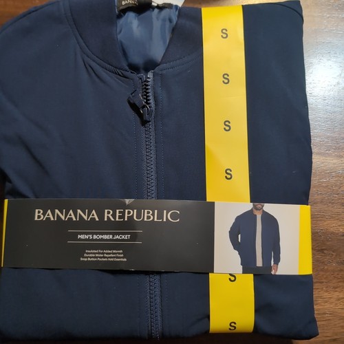 Banana Republic Men's Blue Bomber Jacket, Size Small