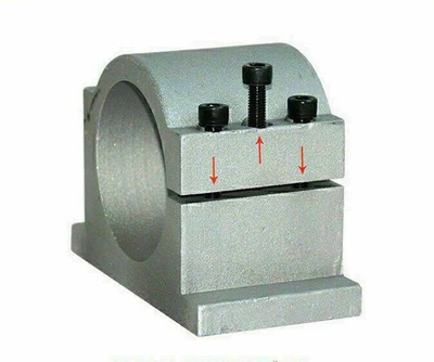 MARKENLOS Spindelhalter 65mm Spindelaufnahme CNC Graviermaschine Fräsmotor Halterung