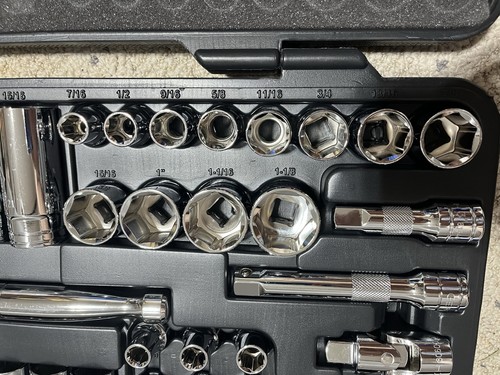 GearWrench 80700P 49 Pc. 1/2" Drive 6-Pt Standard and Deep Socket Set New - Bild 11 von 14