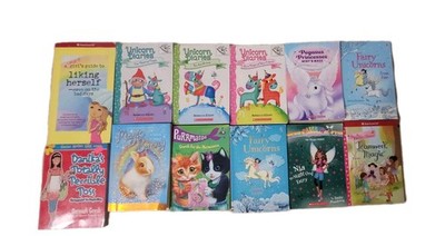 Lot Of 12 Girl Interest-Chapter Books Purrmaids, Unicorns Fairies American Girl 
