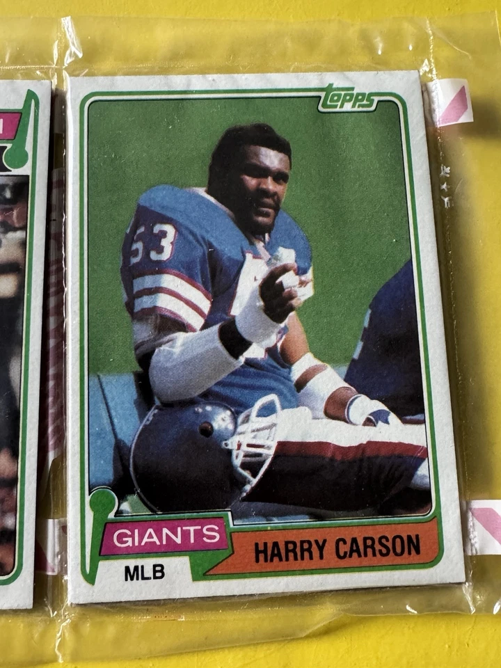 1981 TOPPS FB Holiday 12 Card Rack HARRY CARSON JOHN HANNAH ELVIN BETHEA EX+ - Image 4 of 4