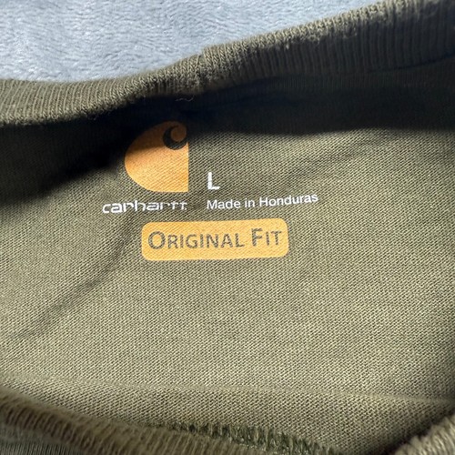 Carhartt Hemd Herren L olivgrün Willies Jeep Shirt Tasche Large RAR - Bild 4 von 7