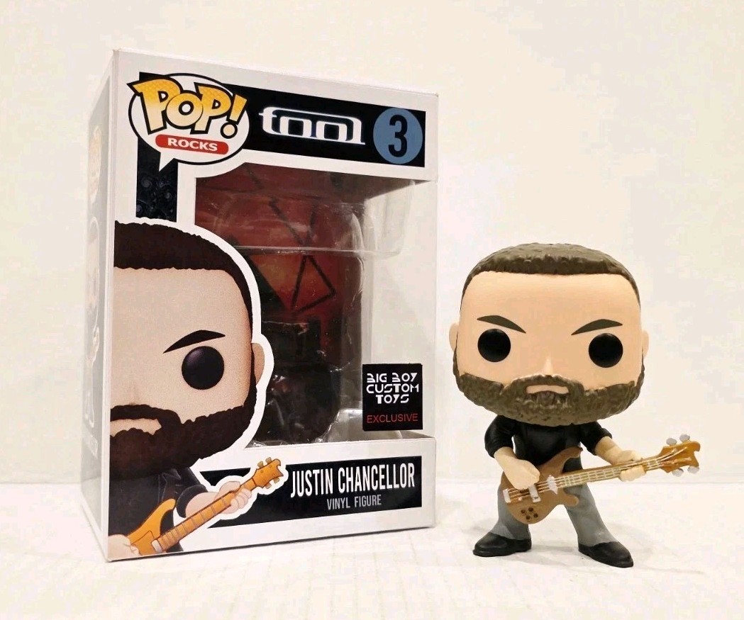 🔥CUSTOM Pop Funko JUSTIN CHANCELLOR of Tool Exclusive Collectible