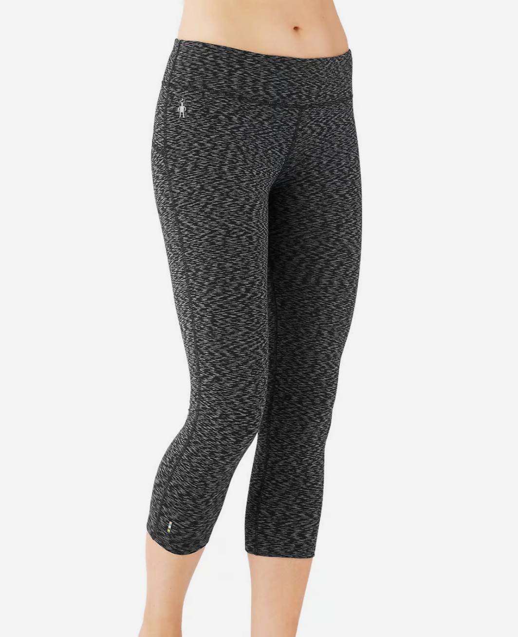 Smartwool Leggings Medium Gray PhD Pattern Capri … - image 2