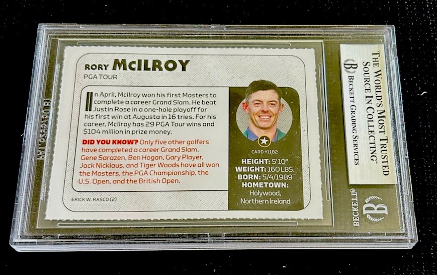 Rory Mcllroy Rare 2025 Sports Illustrated Kids SI Masters Pic Grand Slam BGS 8 view 2