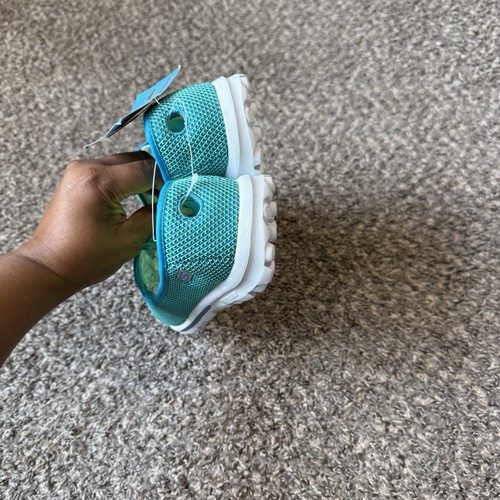 Skechers Go Walk Dazzle 2 Walking Shoes Teal Green Women Size 8.5 Slip On New - Picture 7 of 10