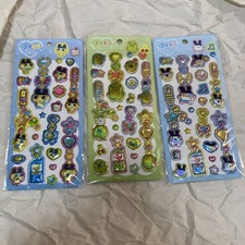 Crackers Tamagotchi Puku Kira Charm Sticker 3 Types Mametchi Mimitchi Kuchipatch