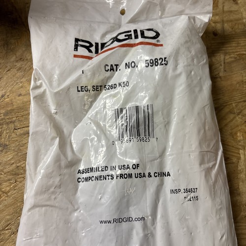 RIDGID 59825 LEG SET 526D K50. NEW! FREE SHIPPING! Z5