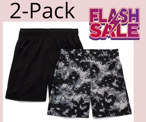 Athletic Works Boy's size XL 14-16 Performance Shorts with Pockets - 2-Pack - Picture 1 of 10