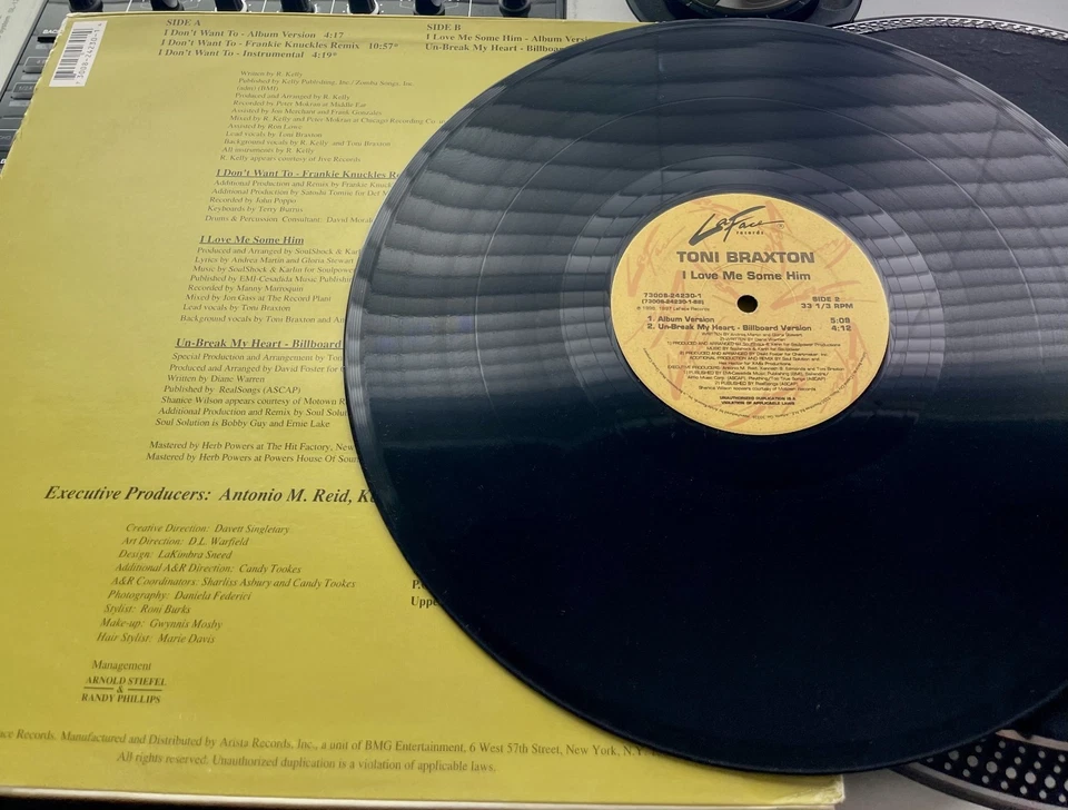 Toni Braxton - I Love Me Some Him OG 1996 Press 12" In Picture Cover VG+/VG - Imagem 2 de 2