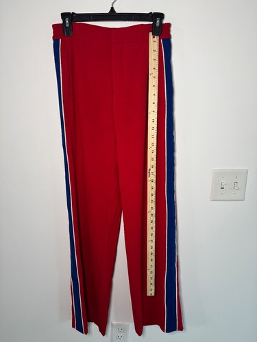 Zara rote Hose mit blauen Seitenstreifen Gr. M - Bild 4 von 6