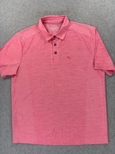 Tommy Bahama Island Zone MARLIN Short Sleeve Polo Shirt Men's Large Pink