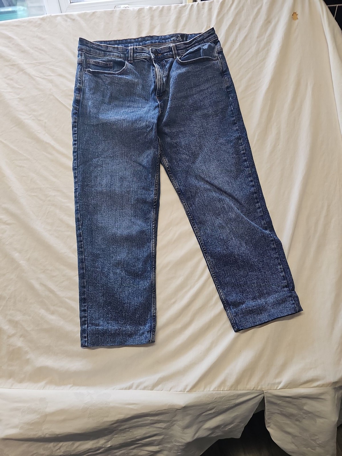 Tu Men's Blue Straight Leg Denim Jeans - Size 34S l29 SS190 image 3