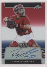 2019 Leaf Metal Draft Red White & Blue /10 Ivan Herrera #BA-IH1 Auto