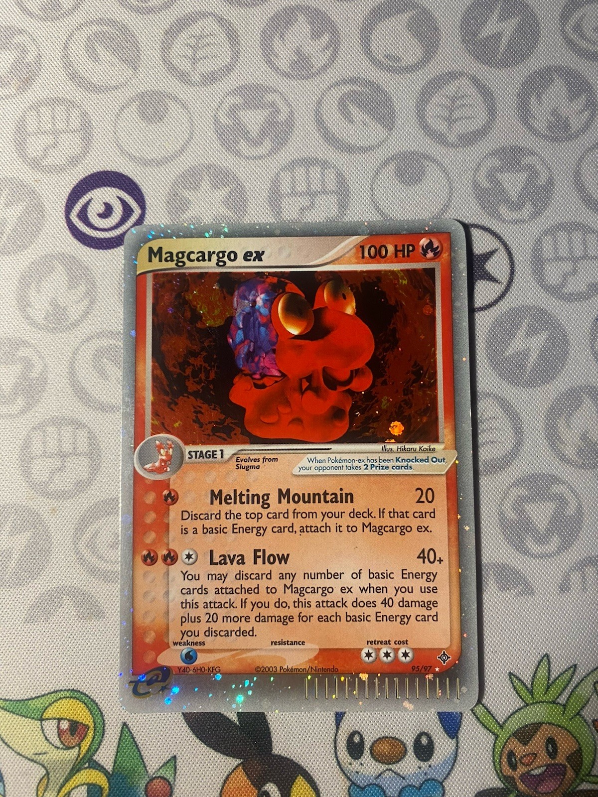 Pokémon TCG Magcargo EX Dragon Rare Holo Card 95/97 NM