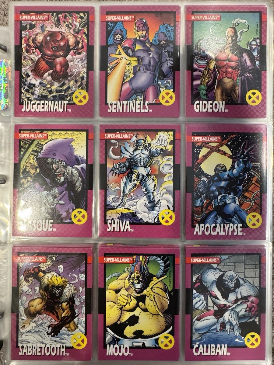 1992 Marvel X-Men Series 1 NEAR COMPLETE 95 (of 100) BASE CARD SET