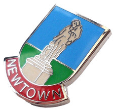Newtown Town Small Pin Badge Powys Wales
