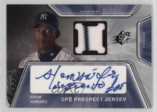 2001 SPx Prospect Jersey Auto Adrian Hernandez #142 Auto 1cx3