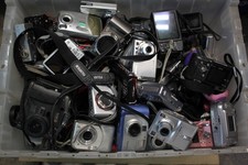 Lot of 47LB Digital Cameras Canon Damaged Nikon Olympus Kodak Fuji More