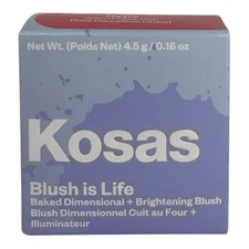 Kosas Blush Is Life - Brightening Blush In Hype Warm Poppy Pink - FREE SHIPPING