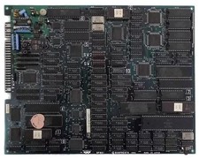 Banpresto NMK Macross Arcade PCB JAMMA Volume Fault ROM Label Wear 1992 Japan image