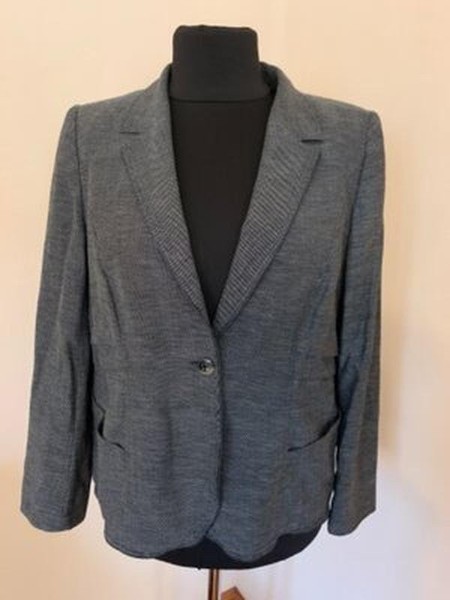 Women Escada Blazer Grey 42 / XL / 50