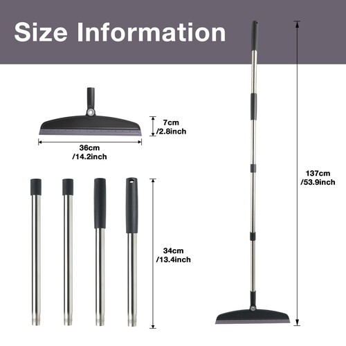 Silicone Air Broom,Multifunction Magic Broom with Long Handle,Adjustable Ru... - Picture 2 of 6