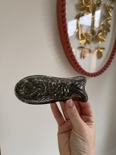 Vintage French Metal Fish-Shaped Terrine Mould Kitchenalia Display Home Decor