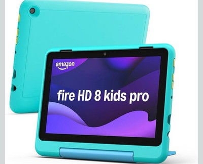 Amazon Fire HD 8 Kids Pro 8'' Tablet Latest Model 3GB RAM  13h Battery  32GB Teal