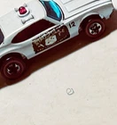 Hot Wheels Redlines Police Cruiser Oldsmobile 1969 1:64 White Black Diecast