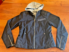 Women's Harley Davidson Skull 3-in-1 Riding Jacket Coat Black Gray Sz Medium