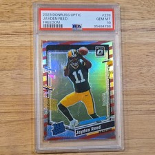 2023 Panini Donruss Optic #239 Jayden Reed Freedom PSA 10