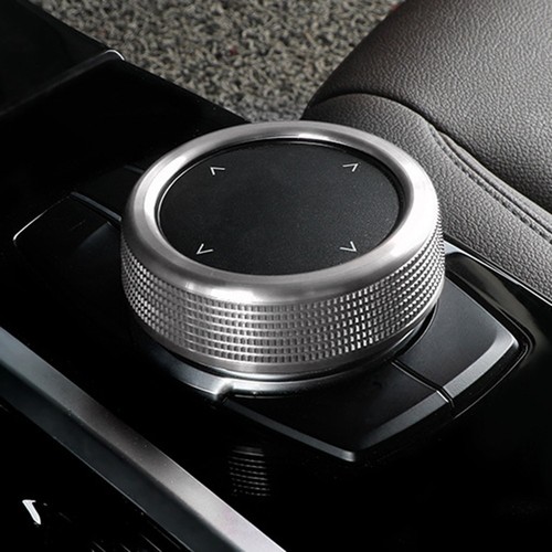 Silver Aluminum Alloy Knob Cover Ring for BMW 1 7 X 7Button Controller - Picture 4 of 12