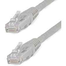 StarTech 50 ft Gray Molded Cat6 UTP Patch Cable - ETL Verified