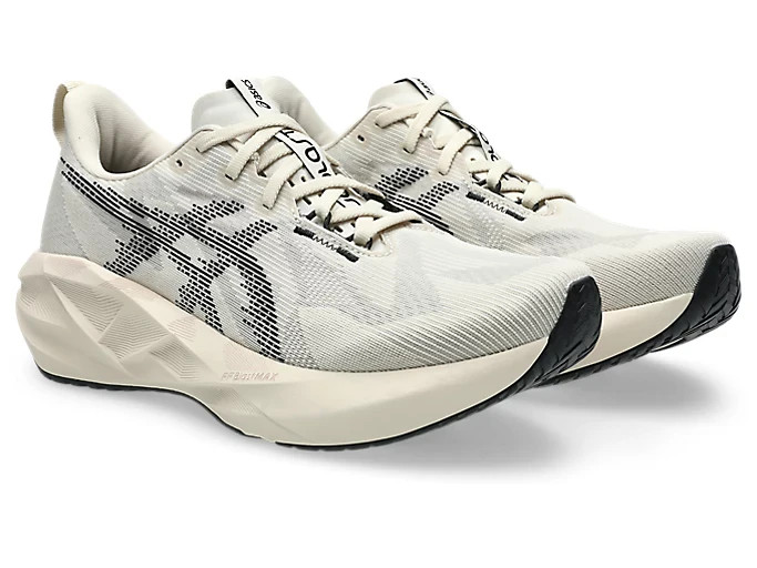 ASICS NOVABLAST 5 1011B974 250 Oatmeal Black Running Shoes