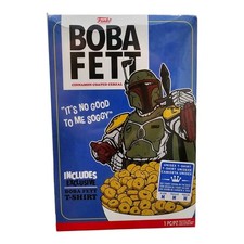Star Wars FUNKO Pop Shirt Mens RED BOBA FETT CASUAL Cereal New And Sealed M