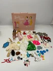 Vtg 60s Barbie Midge Mattel Carrying Case 2 Dolls Assorted Clothing Accessories