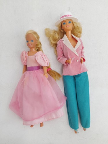 Barbie Mattel Fashion Dolls 1966 1967 2 Dolls with Clothes Vintage Original