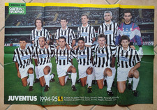 JUVENTUS TEAM FORMATION 1994/95 RETRO TURIN FORMATION DOUBLE POSTER