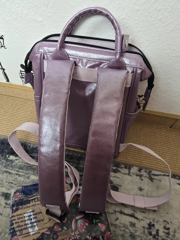 Cabaia Rucksack Flieder Metallic In XS Neuwertig Top Zustand. Wie Neu - Bild 2 von 4