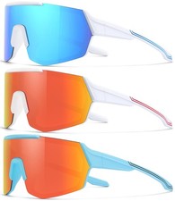 3Pack Youth Baseball Sunglasses for Boys Girls Kids Sports Softball Cycling S...