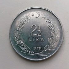 Turkey - 2 1/2 Lira Coin 1979 - Excellent Condition