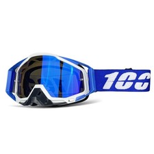 OCCHIALI MOTOCROSS MX 100% MTB BICI LENTE TRASPARENTE/SPECCHIETTO Casco Moto