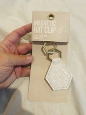 Magnetic Hat Clip White