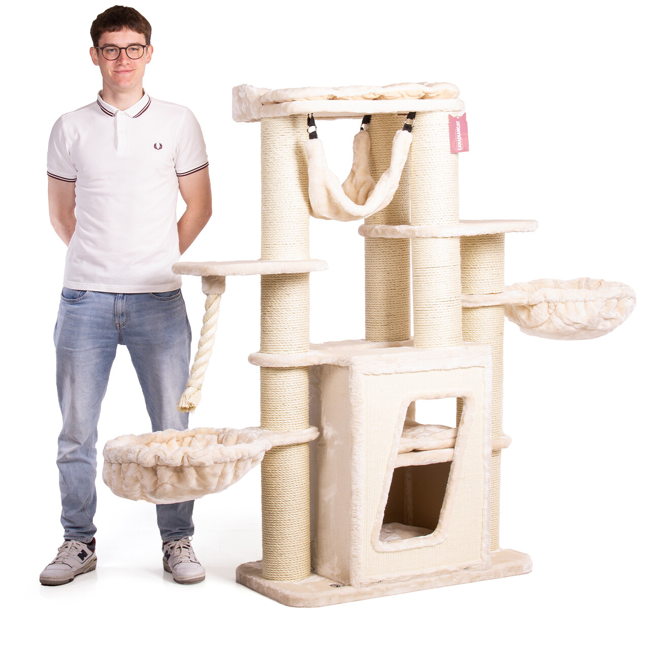 Albero tiragraffi CanadianCat Hudson 157 cm per gatti